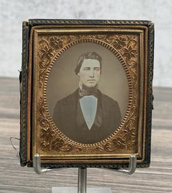 Antique Daguerreotype Photo Stately Gentleman