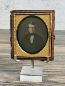 Antique Daguerreotype Photo Stately Gentleman