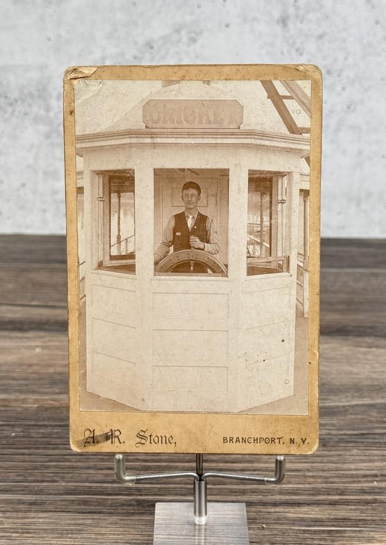 Branchport New York Amusement Park Cabinet Photo (1 of 3)