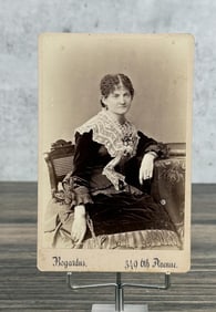 Woman in Mourning Bogardus Cabinet Photo