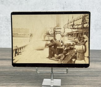 Cabinet Photo of Sailors on Boat