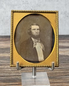Antique Daguerreotype Photo Fancy Bowtie
