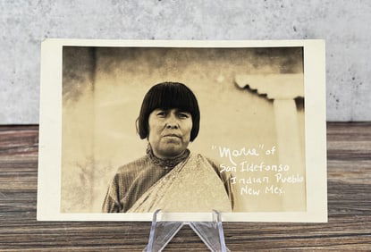 Maria Martinez San Ildefonso Pueblo RPPC Postcard