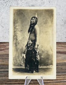 Apache Indian Dancer Real Photo RPPC Postcard