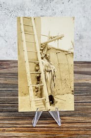 Taos Pueblo Indian RPPC Photo Postcard