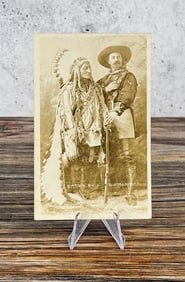 Sitting Bull Buffalo Bill RPPC Photo Postcard