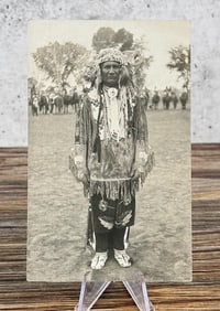 John Duncan Ute Indian Chief RPPC Photo Postcard