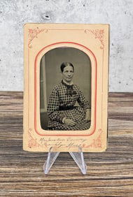 Jane Ann Benway Identified Tintype Photo