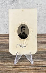 Josephine Huxford Jordan Bros Gem Tintype Photo