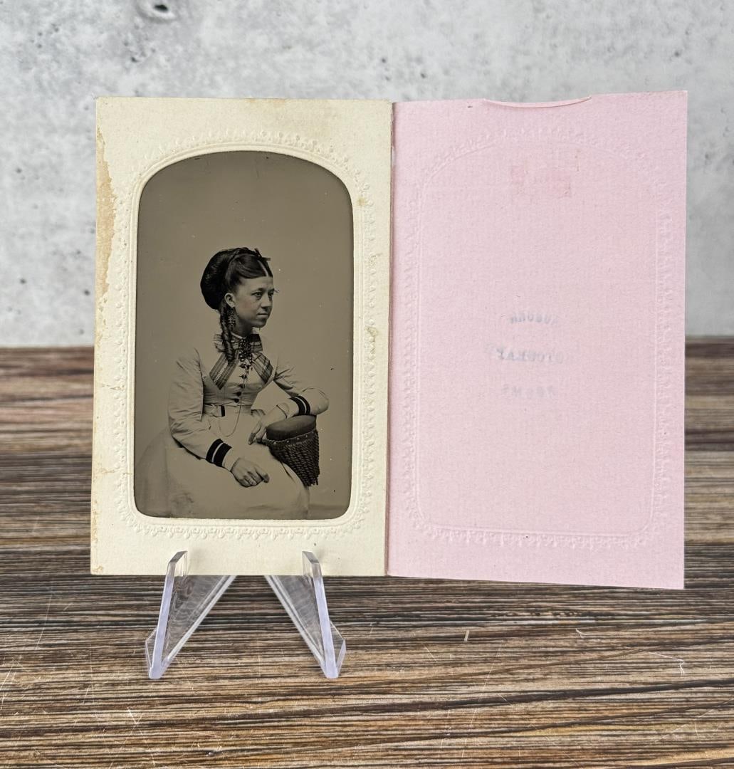 Auburn Photograph Rooms Tintype Photo: 2 1/2" by 4"