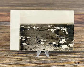 Montana Crow Indian Fair RPPC Postcard