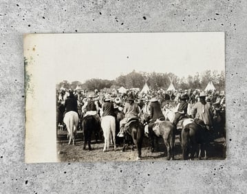 Montana Crow Indian Fair RPPC Postcard