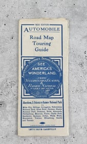 1920 Edition Montana Road Map Touring Guide