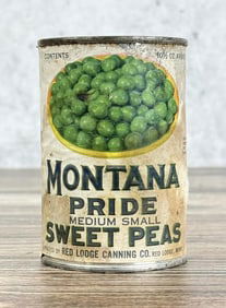 Montana Pride Sweet Peas Vegetable Tin Can