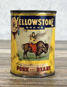 Yellowstone Brand Pork and Beans Tin Can
