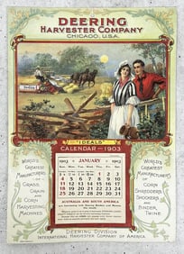 Deering Harvester Company 1903 Calendar