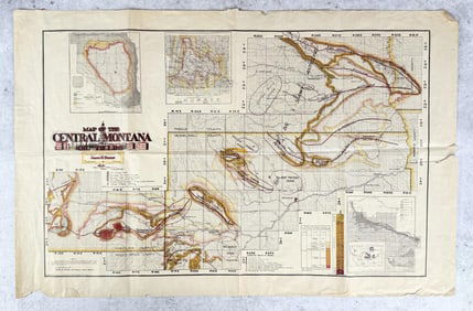 Map of the Central Montana Oil Fields