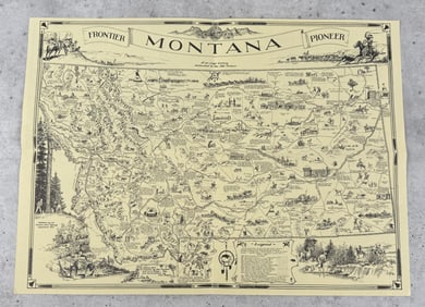 Montana Frontier Pioneer Map