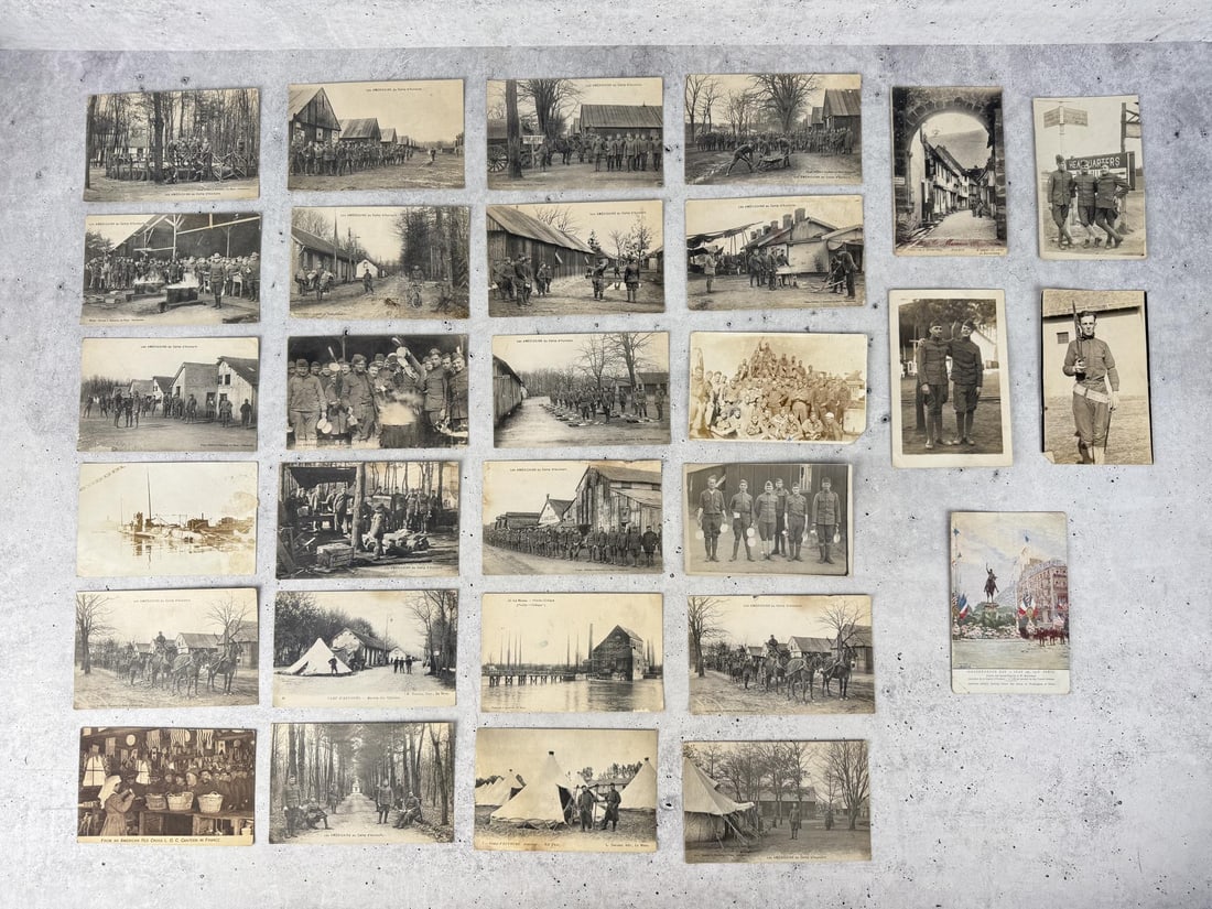 Collection of WWI WW1 Photo Postcards: Nice grouping.