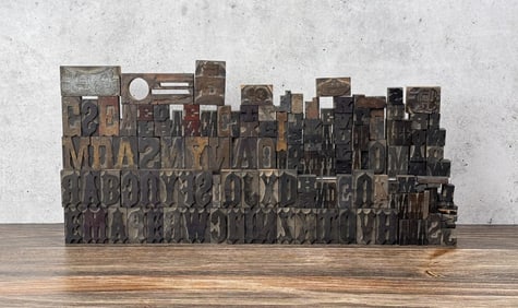 Collection of Butte Montana Printer Blocks