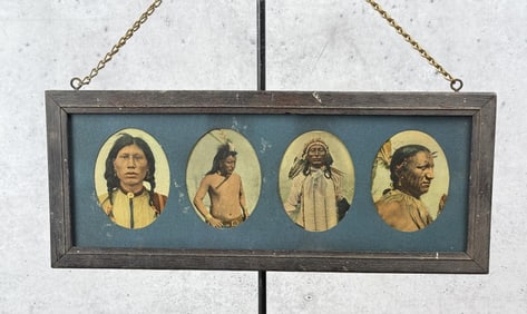 Antique Indian Chiefs Lithograph