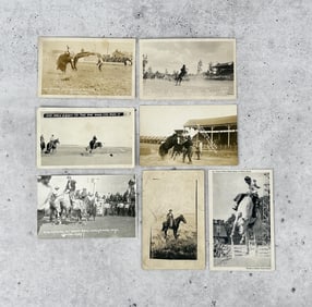 Collection of Cowboy RPPC Photo Postcards