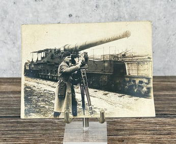 WWI WW1 French Railway Gun Photo