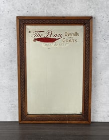 The Penn Overalls and Coats Advertising Mirror