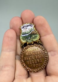 Helena Montana State Fair 1903 Badge Button