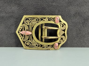 Art Nouveau Victorian Belt Buckle