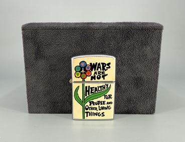 Wars are Not Healthy Hippie Lighter