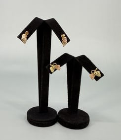 12k Black Hills Gold Earrings