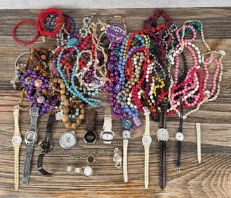 Collection of Costume Jewelry Necklaces
