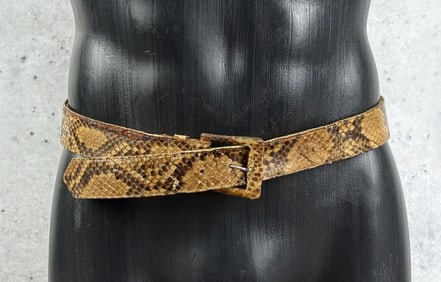Vintage Boa Snakeskin Belt