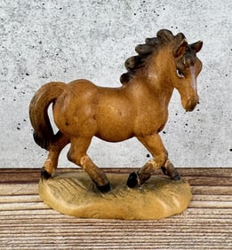 German Wood Horse Carving