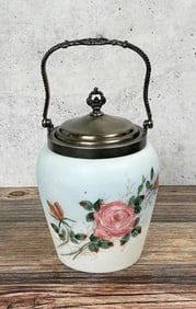 Mt Washington Satin Glass Biscuit Jar