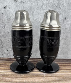 Hazel Atlas Depression Glass Salt & Pepper Shakers