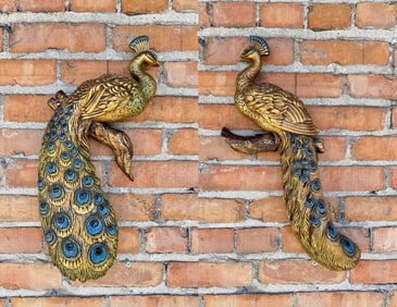Mid Century Progressive Art Products Peacocks