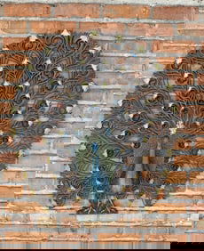 Mid Century Burwood Peacock Wall Sculpture