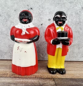 Black Americana Aunt Jemima Uncle Morse Shakers