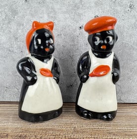 Black Americana Aunt Jemima Uncle Morse Shakers