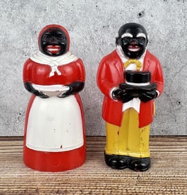 Black Americana Aunt Jemima Uncle Morse Shakers