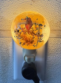 Mid Century Lucite Seashell Night Light