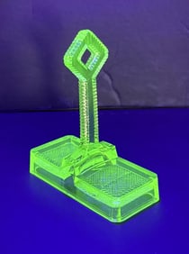 Uranium Depression Glass Salt and Pepper Caddy