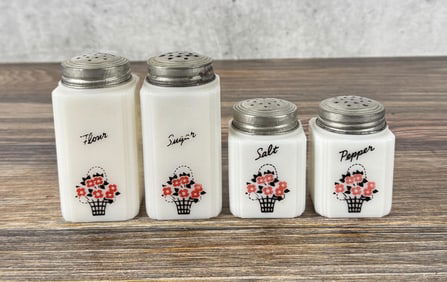 McKee Tipp City Salt Pepper Flour Sugar Shakers