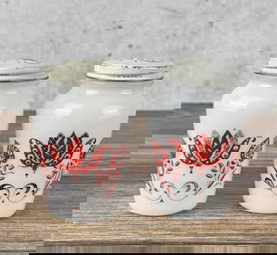 Fire King Modern Tulip Salt & Pepper Shakers