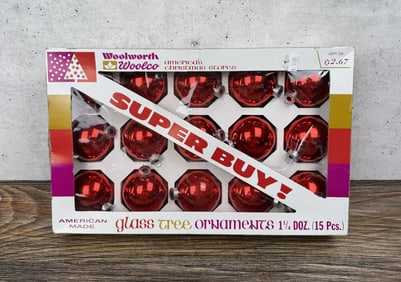 Woolworth Woolco Christmas Tree Bulb Ornaments