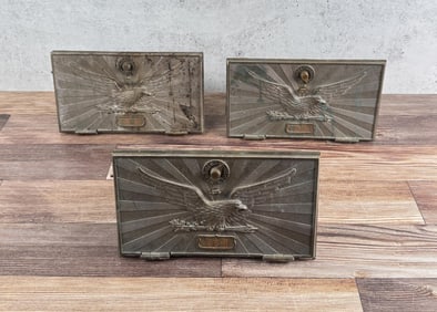 Antique Bronze Montana Post Office Box Doors
