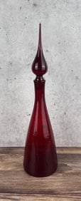 Mid Century Pilgrim Art Glass Decanter