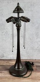 Antique Bronze Handel Lamp Base